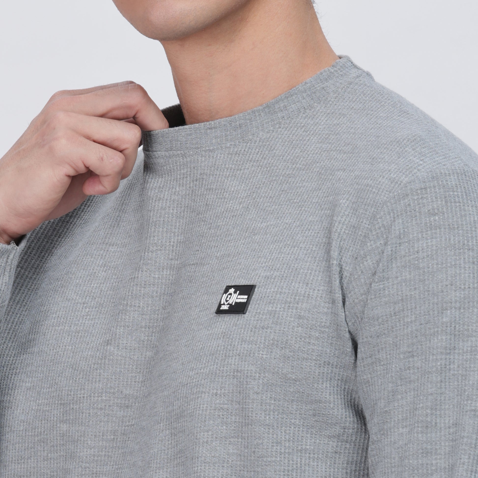 Men's Full Sleeve T-Shirt with Ribbed Cuffs & Collar