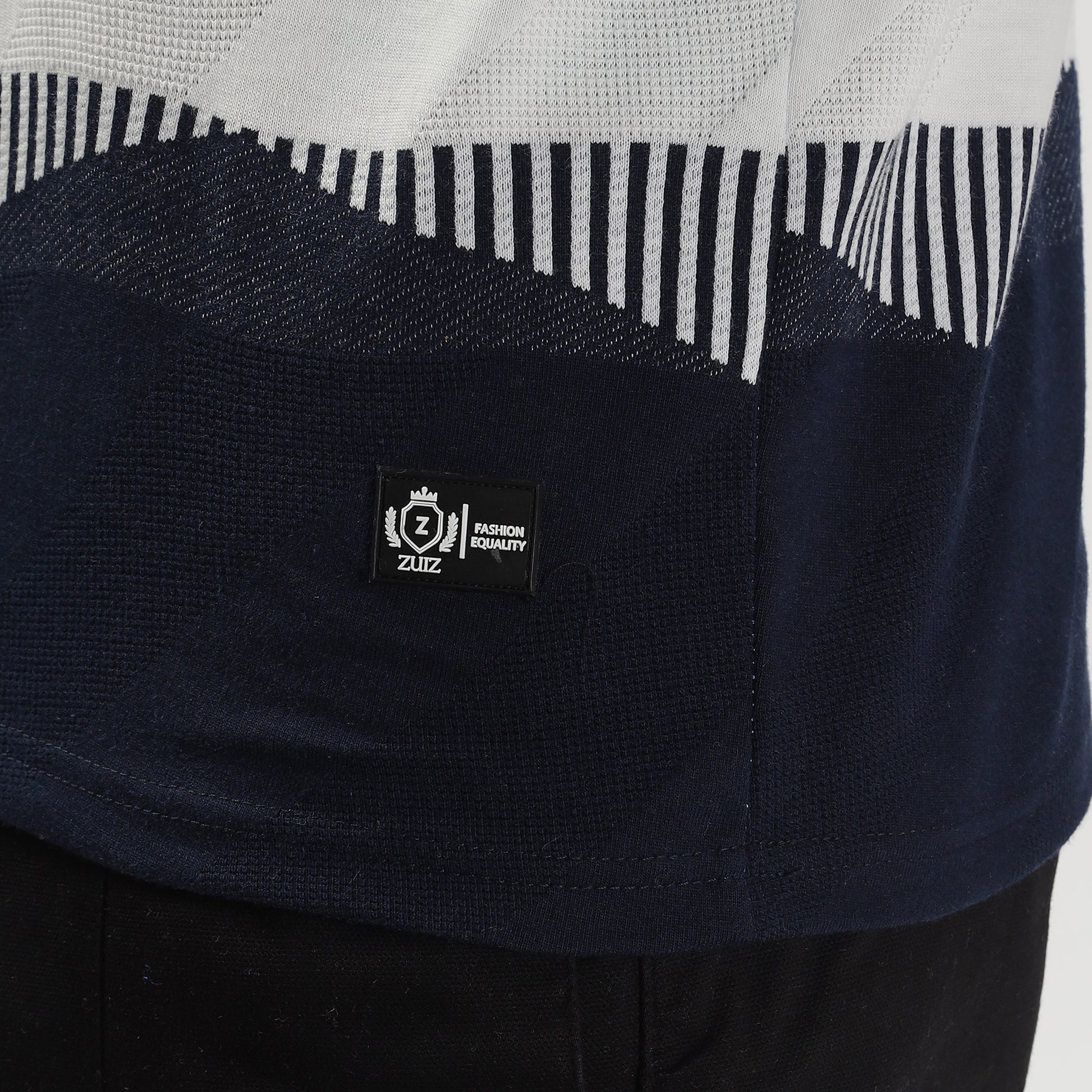 Half Sleeve Striped Stretchable T-shirt