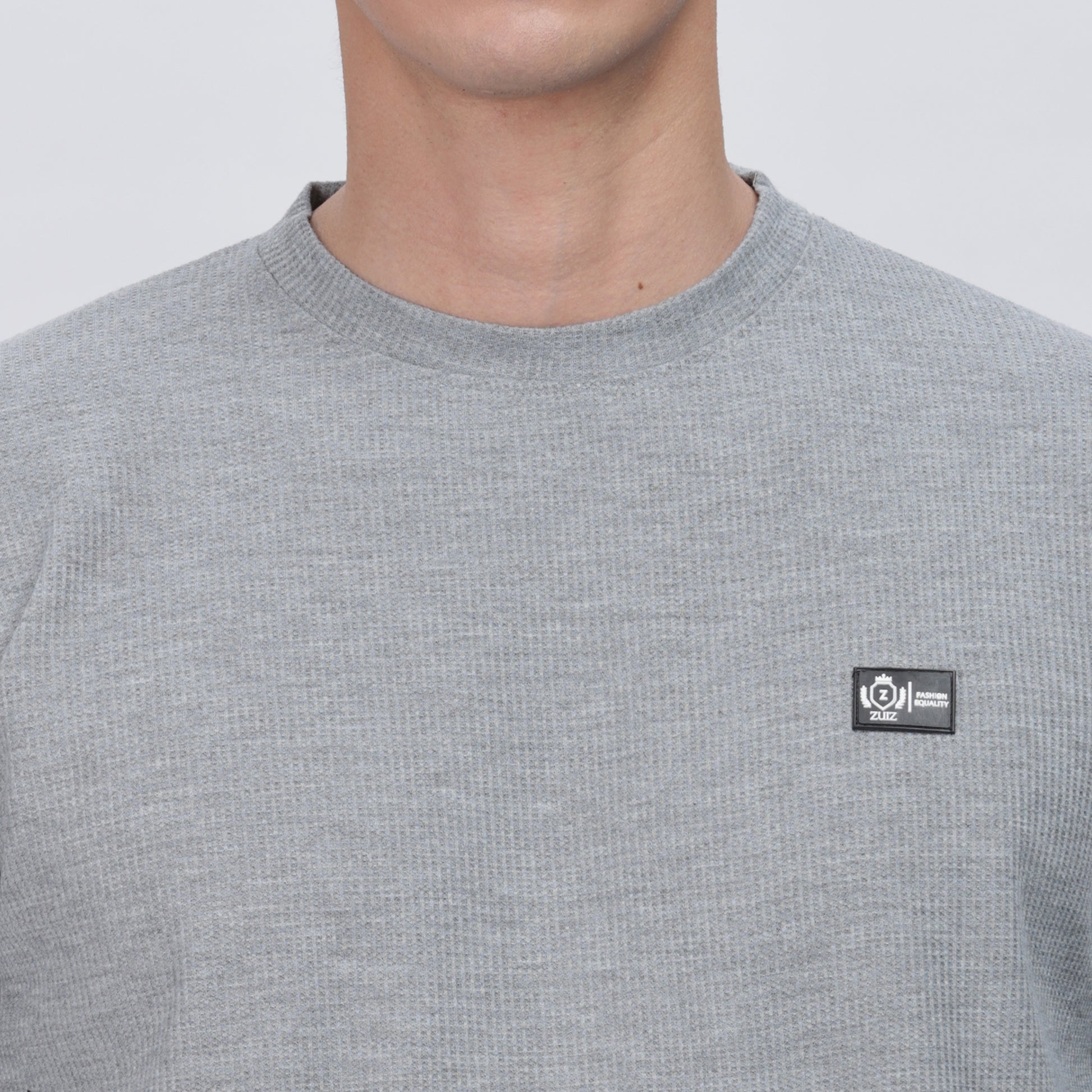Men's Full Sleeve T-Shirt with Ribbed Cuffs & Collar