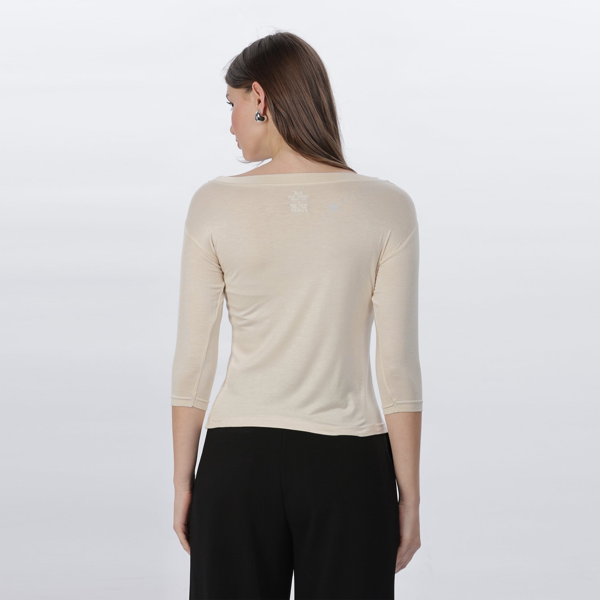 Women's Strechable Body Fit Inner Shirt (Beige)