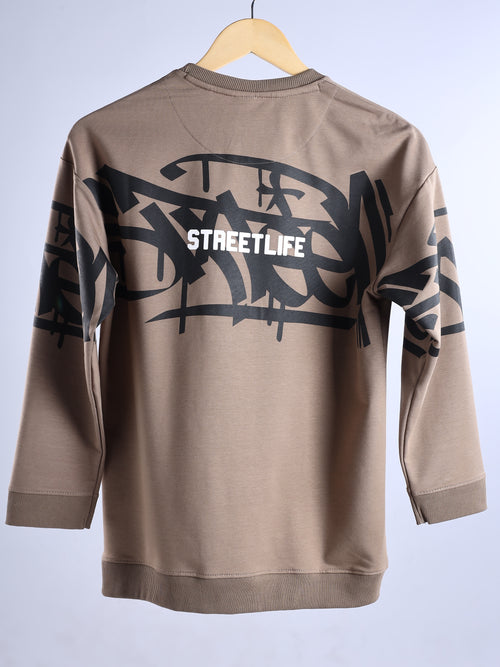 Back & Sleeve Printed Teens T-Shirt
