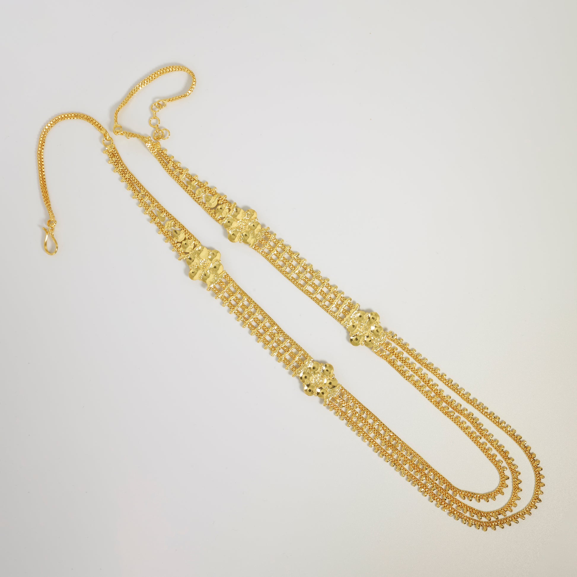 Elegant Gold-Look Statement Necklace Set – Festive & Party Wear Jewelry