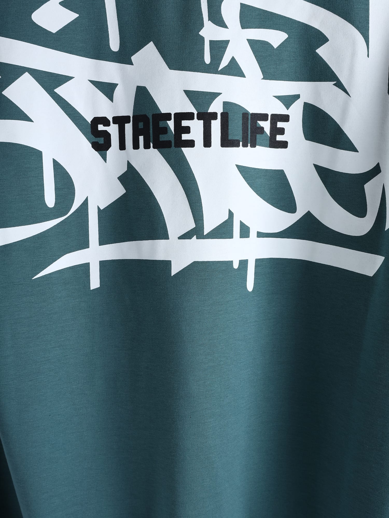Back & Sleeve Printed Teens T-Shirt