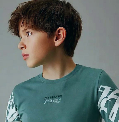 Back & Sleeve Printed Teens T-Shirt